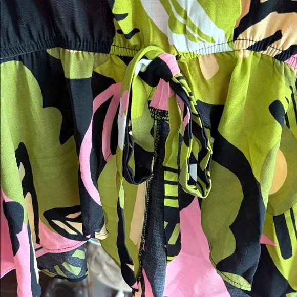 Sweet Rain Multicolor Abstract Kimono Top - Picture 3 of 5